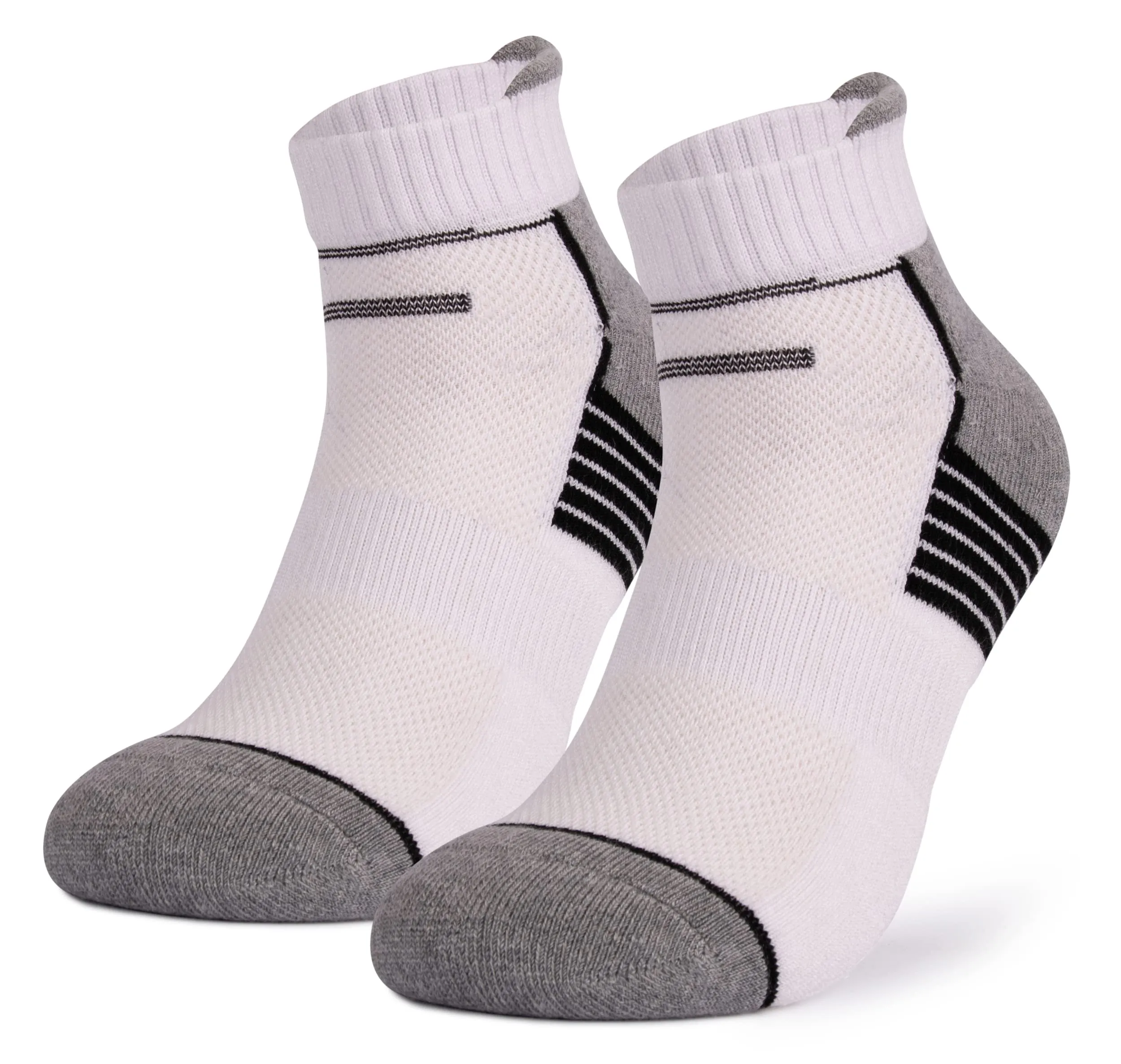 Mush Bamboo Performance Socks for Men || Sports & Casual Wear Ultra Soft, Anti Odor, Breathable Ankle Length Pack of 3 UK Size 6-10 (White, 3)