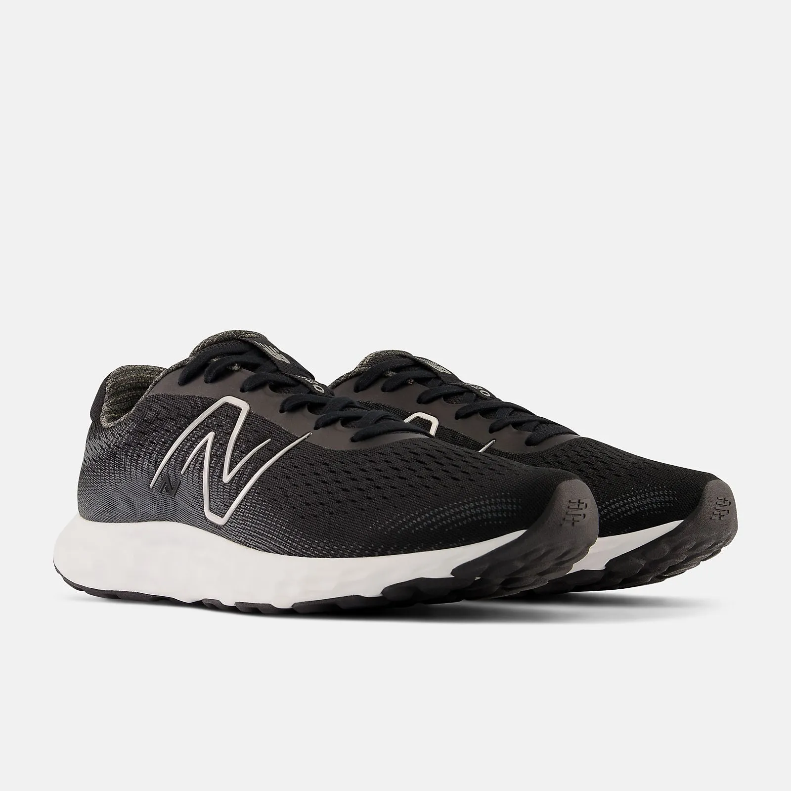 New Balance 520 v8 (2E) - Mens - Black/White