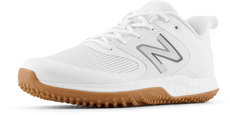 New Balance Fresh Foam 3000 v6 (White & White Gum Sole) Turf Trainer: T3000TW6