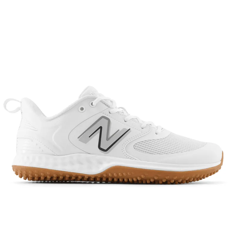 New Balance Fresh Foam 3000 v6 (White & White Gum Sole) Turf Trainer: T3000TW6