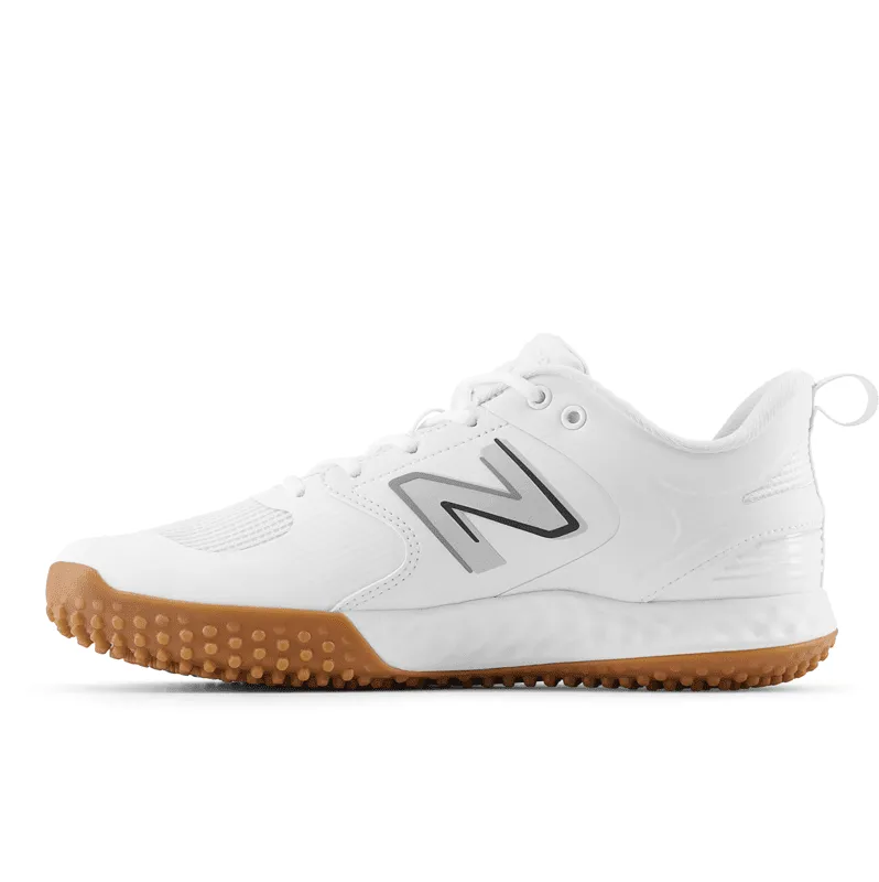 New Balance Fresh Foam 3000 v6 (White & White Gum Sole) Turf Trainer: T3000TW6