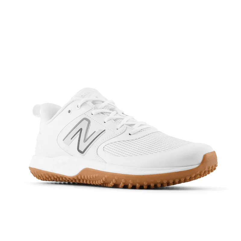 New Balance Fresh Foam 3000 v6 (White & White Gum Sole) Turf Trainer: T3000TW6