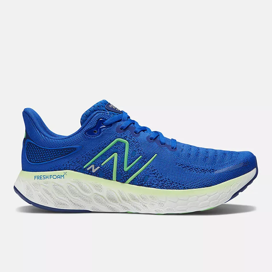 New Balance Mens X 1080v12 Wide- Blue/Green Apple- (M1080S12)