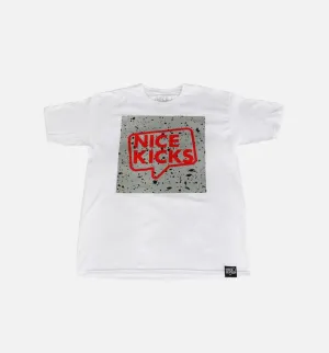 Nice Kicks Cement Tee - White/Red