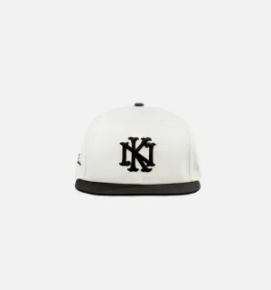 Nice Kicks Monogram 59Fifty Mens Fitted Cap - Off White/Black