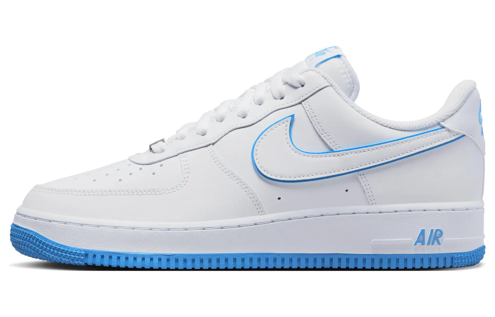 Nike Air Force 1 '07 Low White University Blue Sole