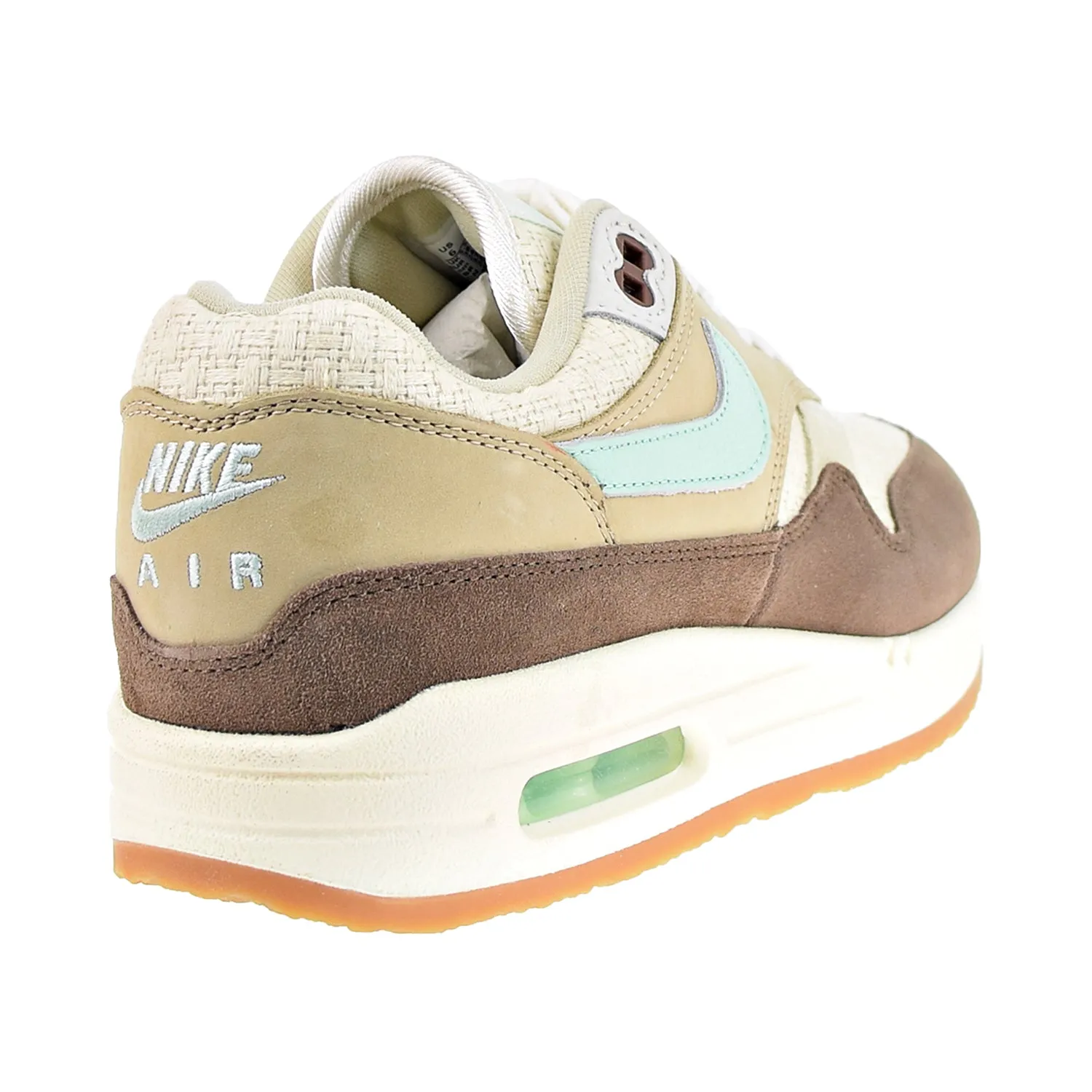 Nike Air Max 1 Premium Men's Shoes Medium Brown-Mint Foam