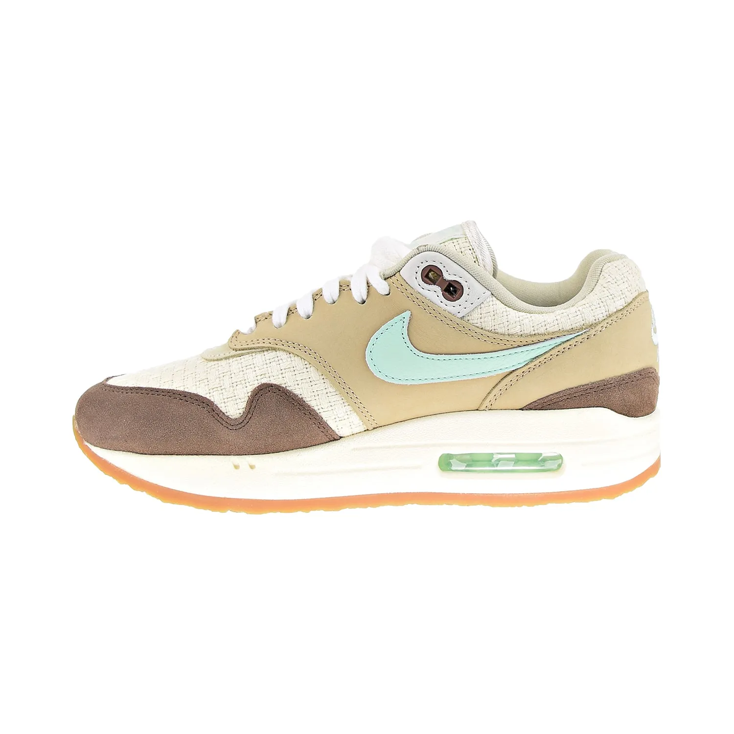 Nike Air Max 1 Premium Men's Shoes Medium Brown-Mint Foam