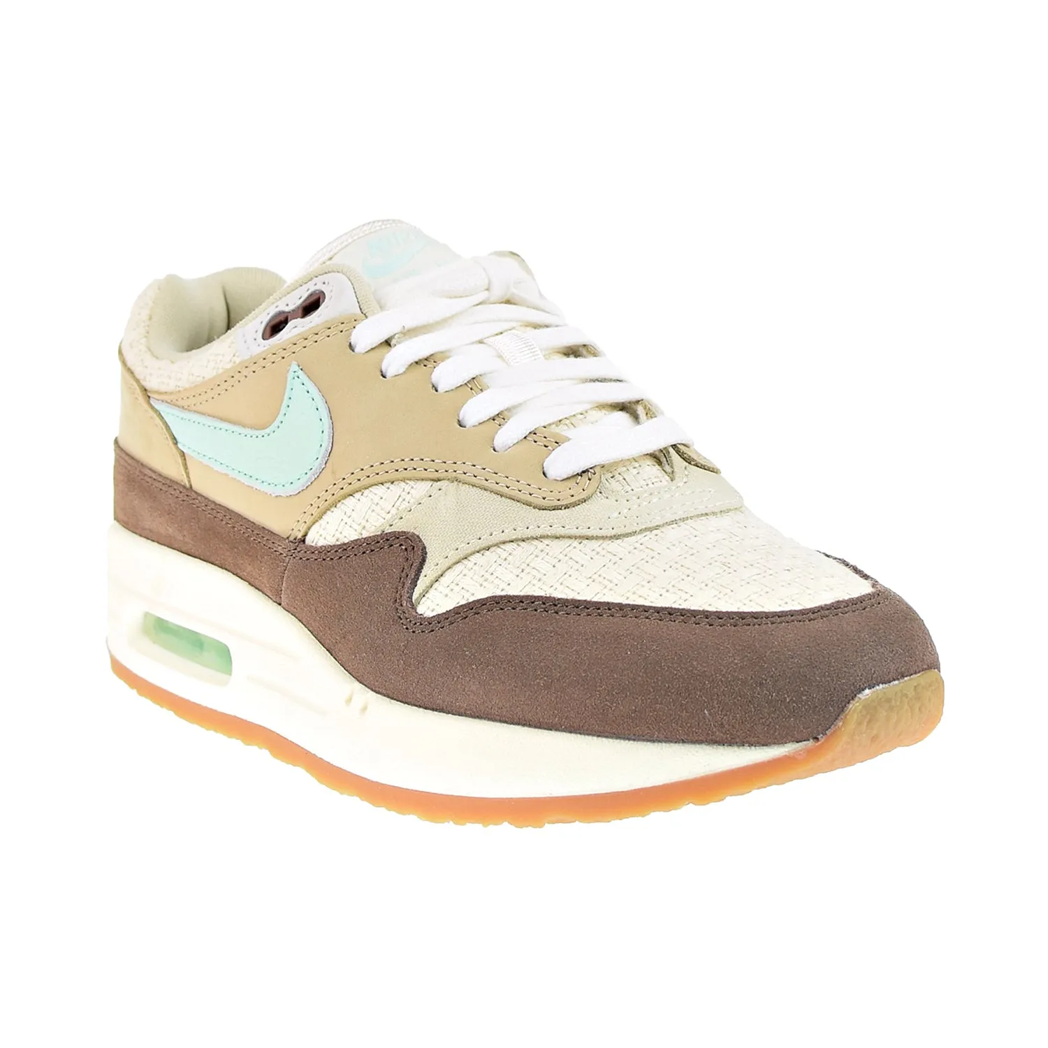 Nike Air Max 1 Premium Men's Shoes Medium Brown-Mint Foam