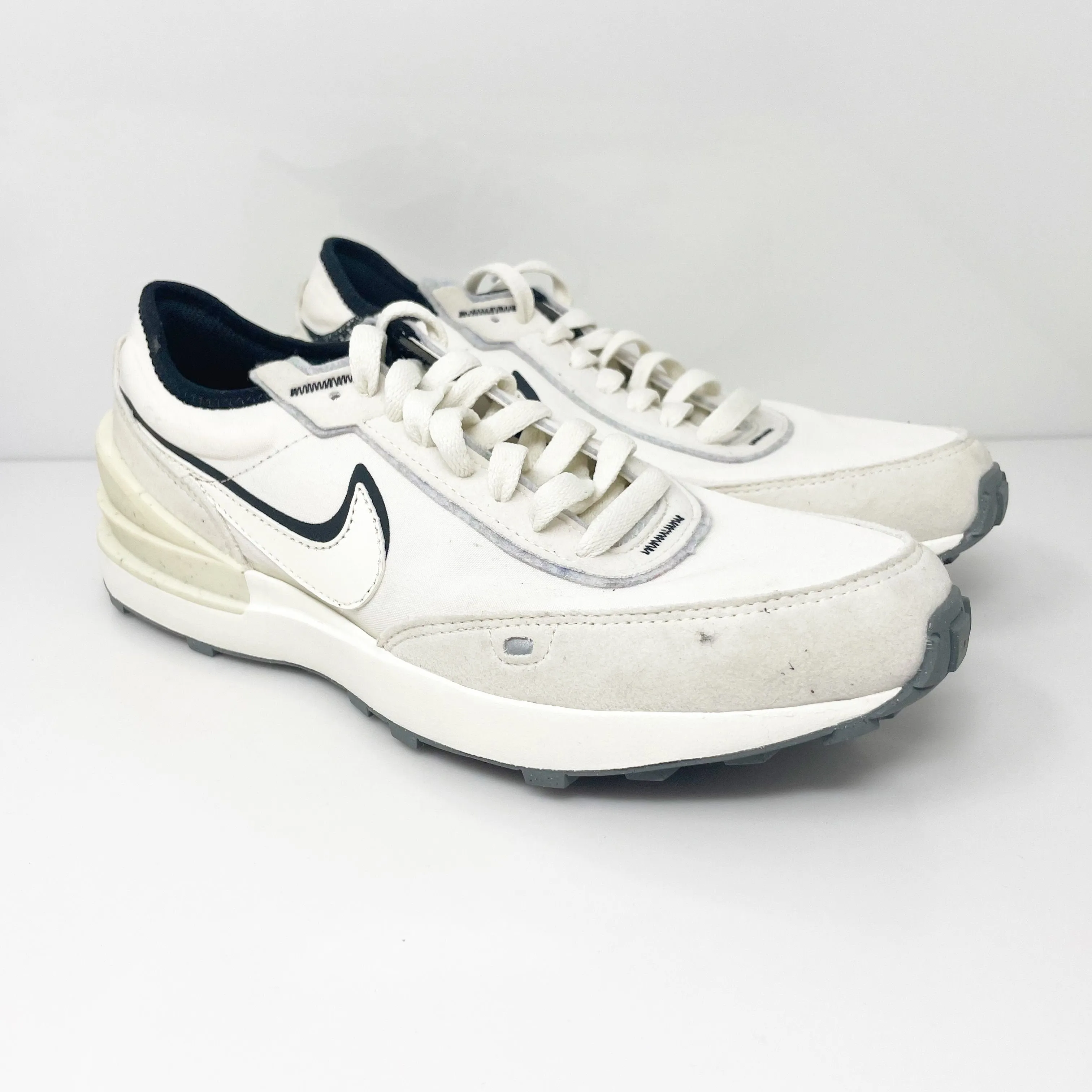 Nike Boys Waffle One AI SE DQ0470-001 White Casual Shoes Sneakers Size 7Y