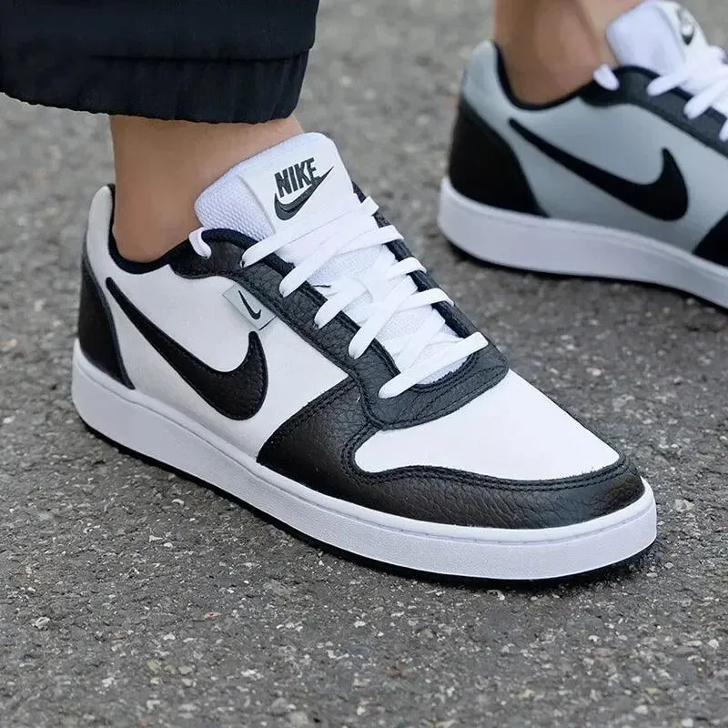 Nike EBERNON low prm “white and black” sports and leisure comfortable retro hundred low-top board shoes for men