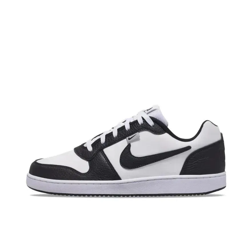 Nike EBERNON low prm “white and black” sports and leisure comfortable retro hundred low-top board shoes for men