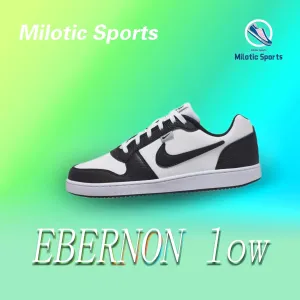 Nike EBERNON low prm “white and black” sports and leisure comfortable retro hundred low-top board shoes for men