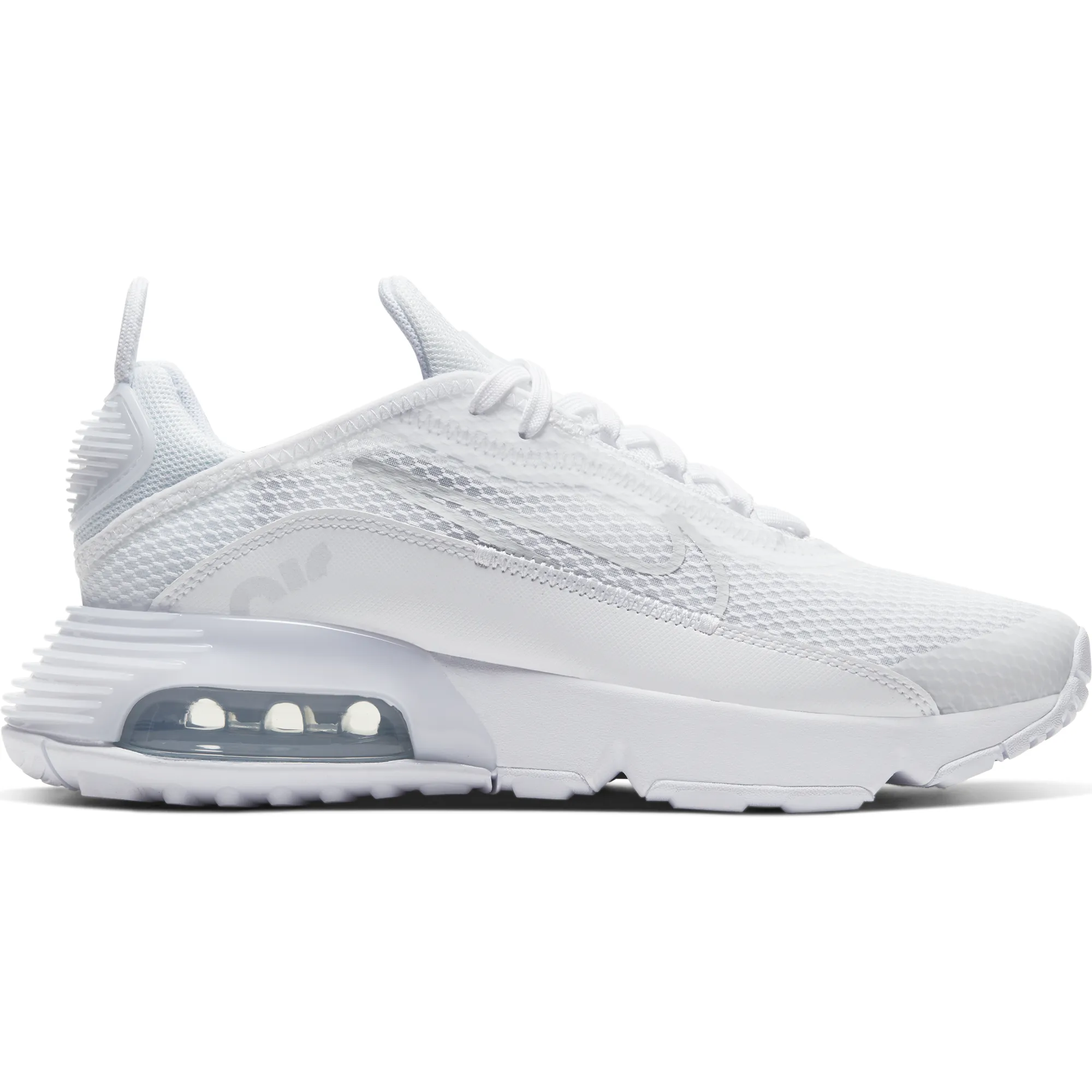 Nike Kid's Air Max 2090 Shoes - White / Wolf Grey