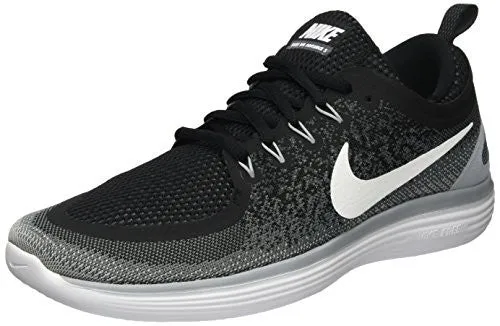 Nike Men's Free Rn Distance 2 Black/White Cool Grey Running Shoe Size 9.5