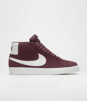 Nike SB Blazer Mid Shoes - Burgundy Crush / Summit White