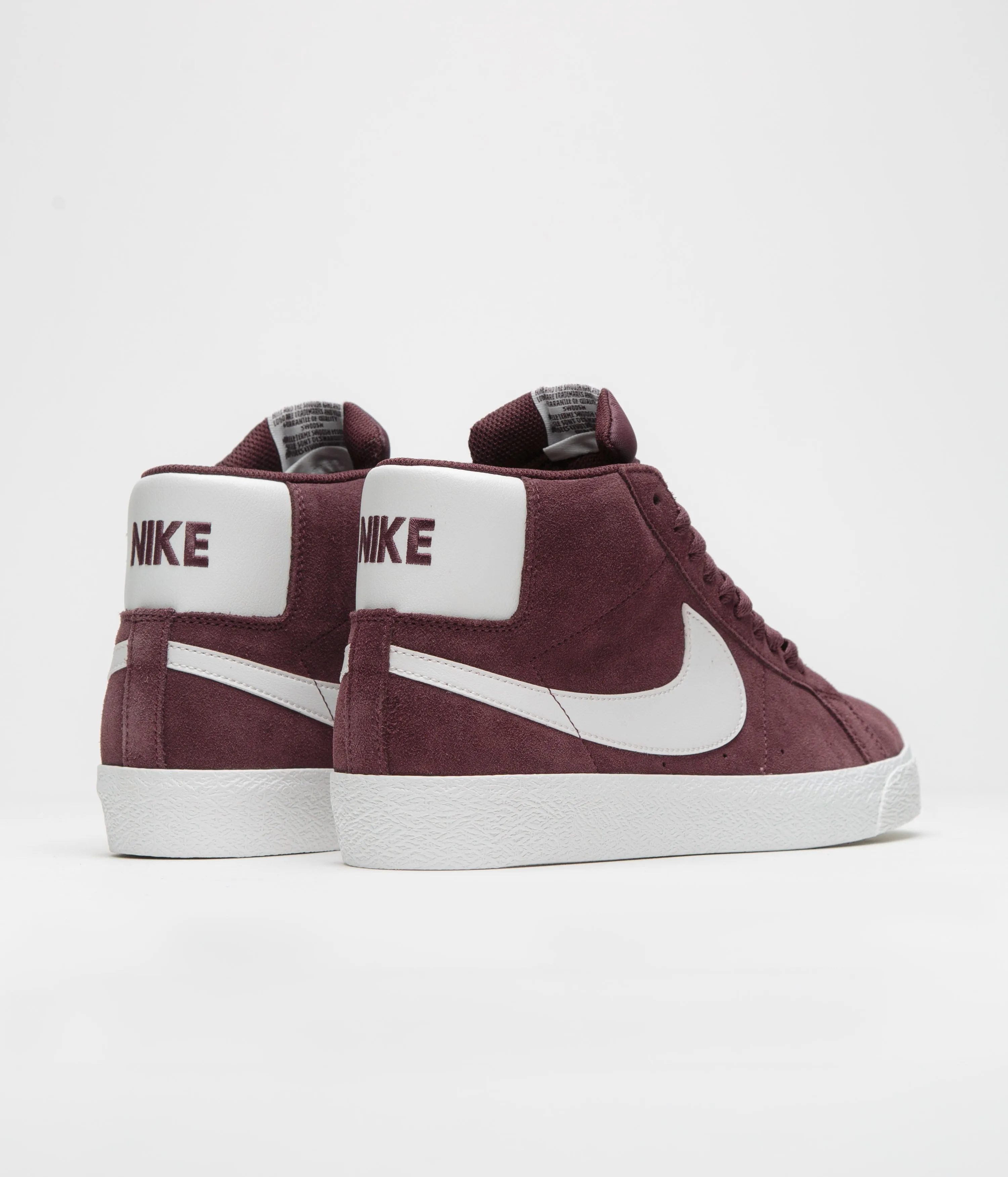 Nike SB Blazer Mid Shoes - Burgundy Crush / Summit White