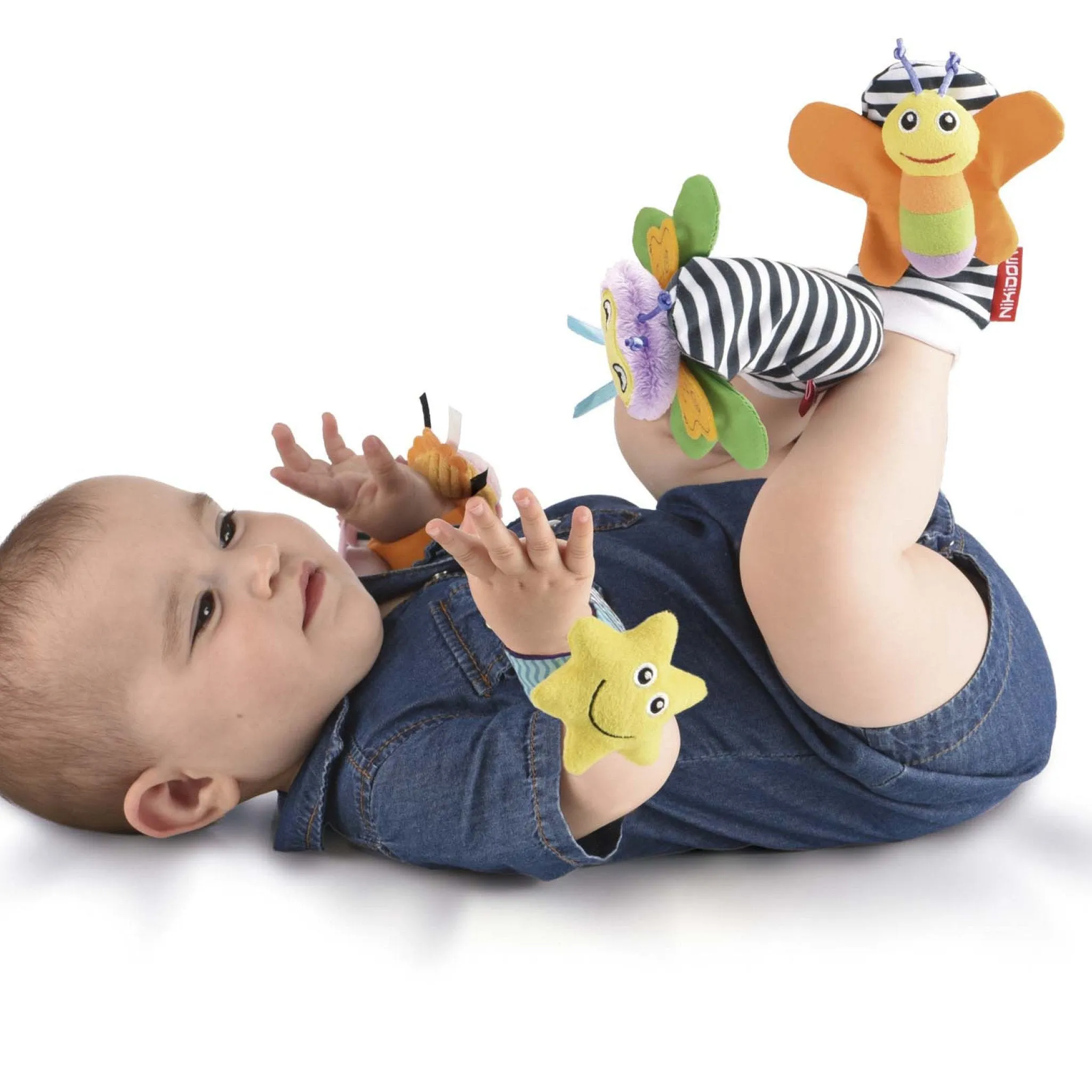 Nikidom Sensory Baby Wrist & Foot Rattle