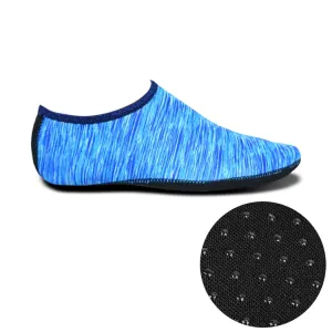 Non-slip Plastic Grain Texture Thick Cloth Sole Printing Diving Shoes and Socks, One Pair, Size:XL (Blue Lines)