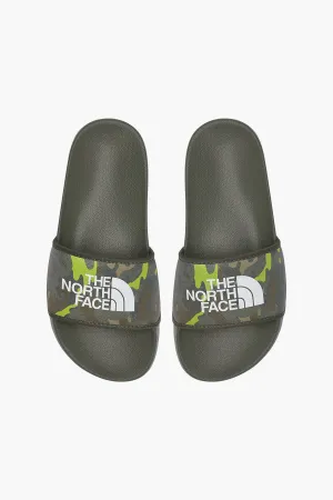 North Face Kids Base Camp Slides - Taupe Green