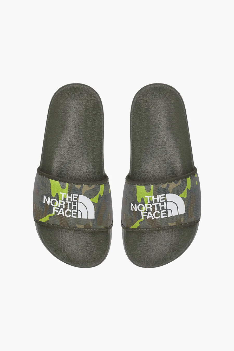 North Face Kids Base Camp Slides - Taupe Green