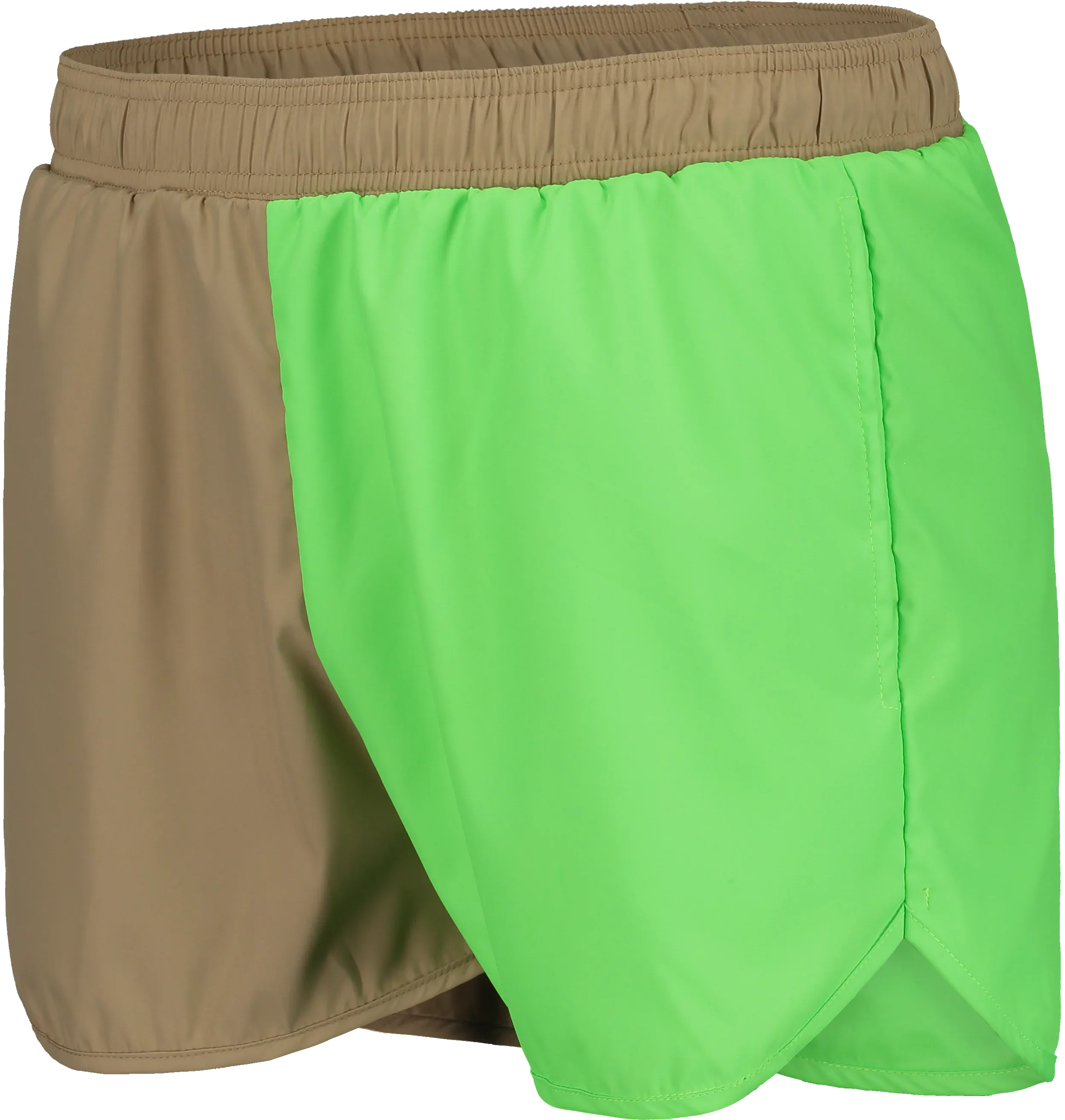 NUDD SHORTS - GREEN/ BEIGE