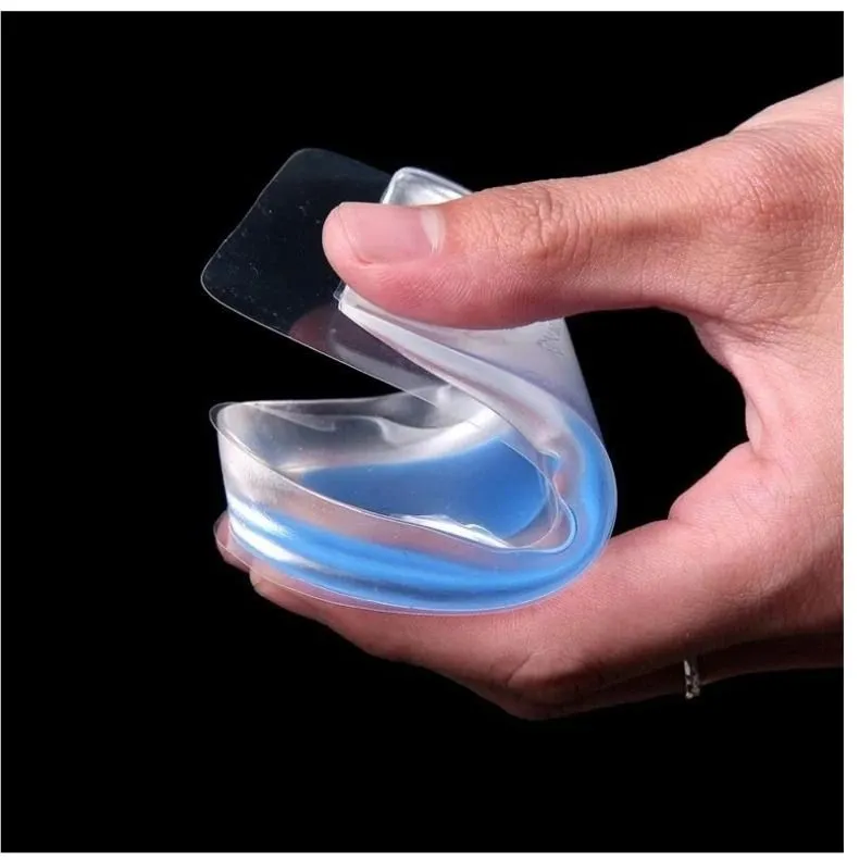 OCW Silicone Gel Heel Cups For Foot Pain Relief Shock Support Absorb