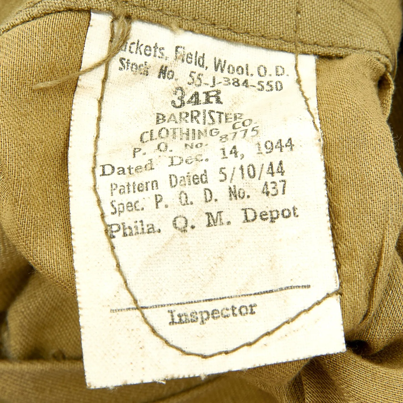 Original U.S. Named Anti-Tank Company 271st Infantry Regiment Named Ike Jacket with Reseach