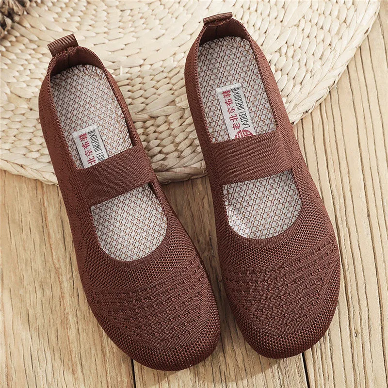 Owlkay Weaving Breathable Loafers  Comfortable Walking Casual Flats Shoes WF01