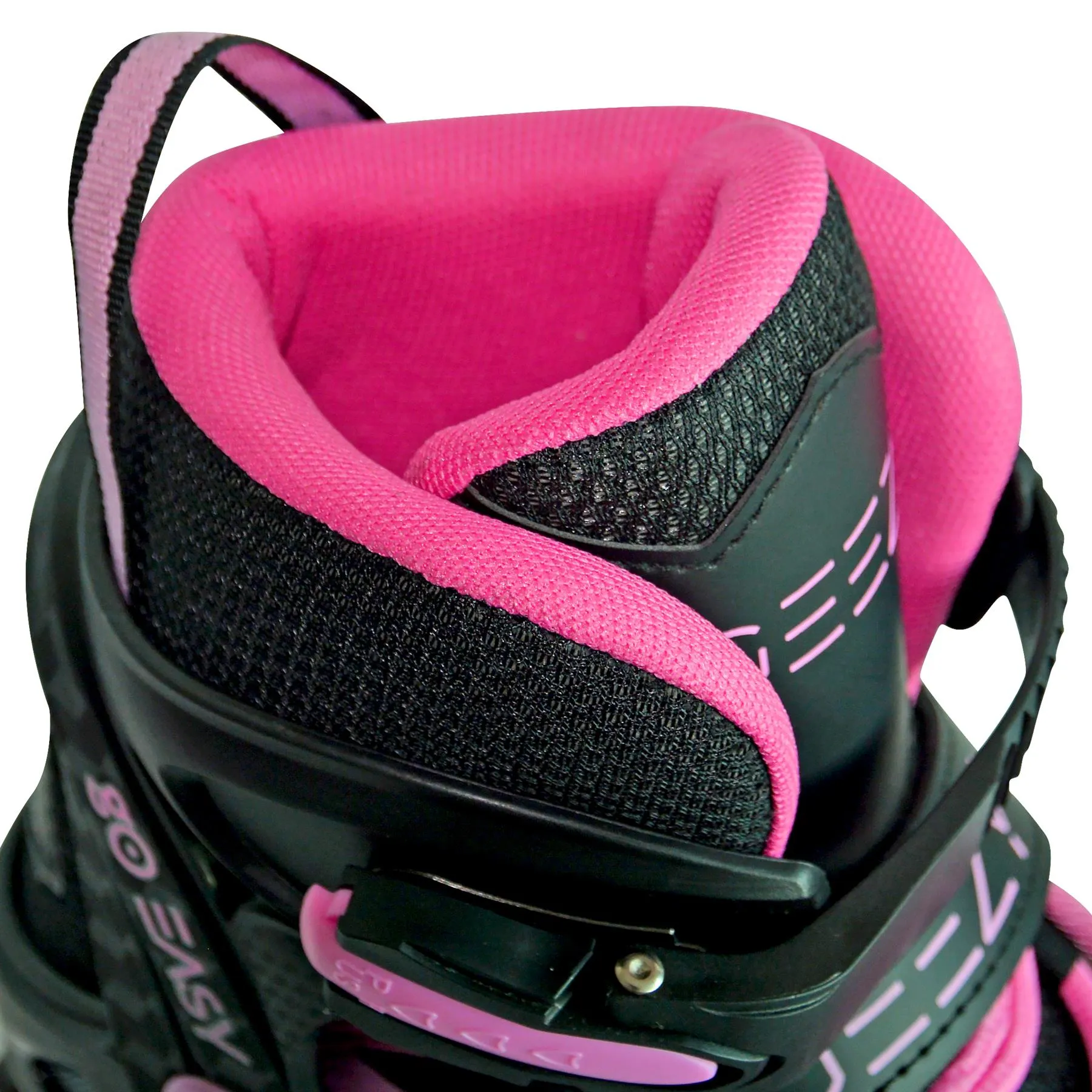 Pink & Black Adjustable Roller Skates