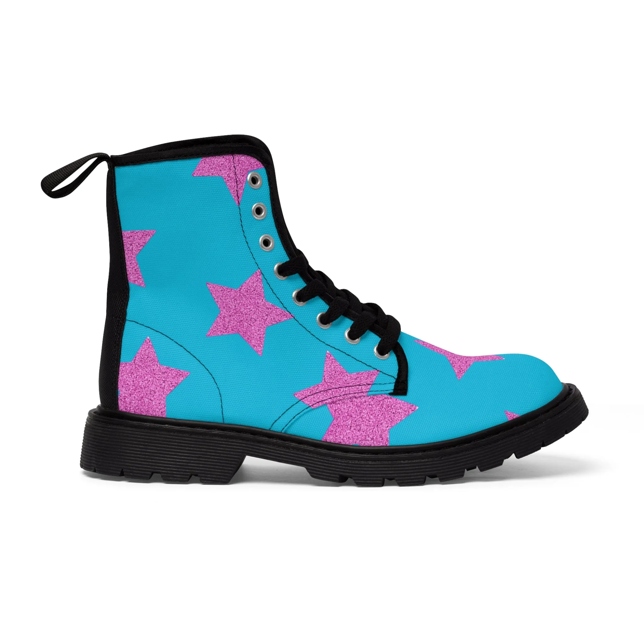 Pink Stars - Inovax Men's Canvas Boots