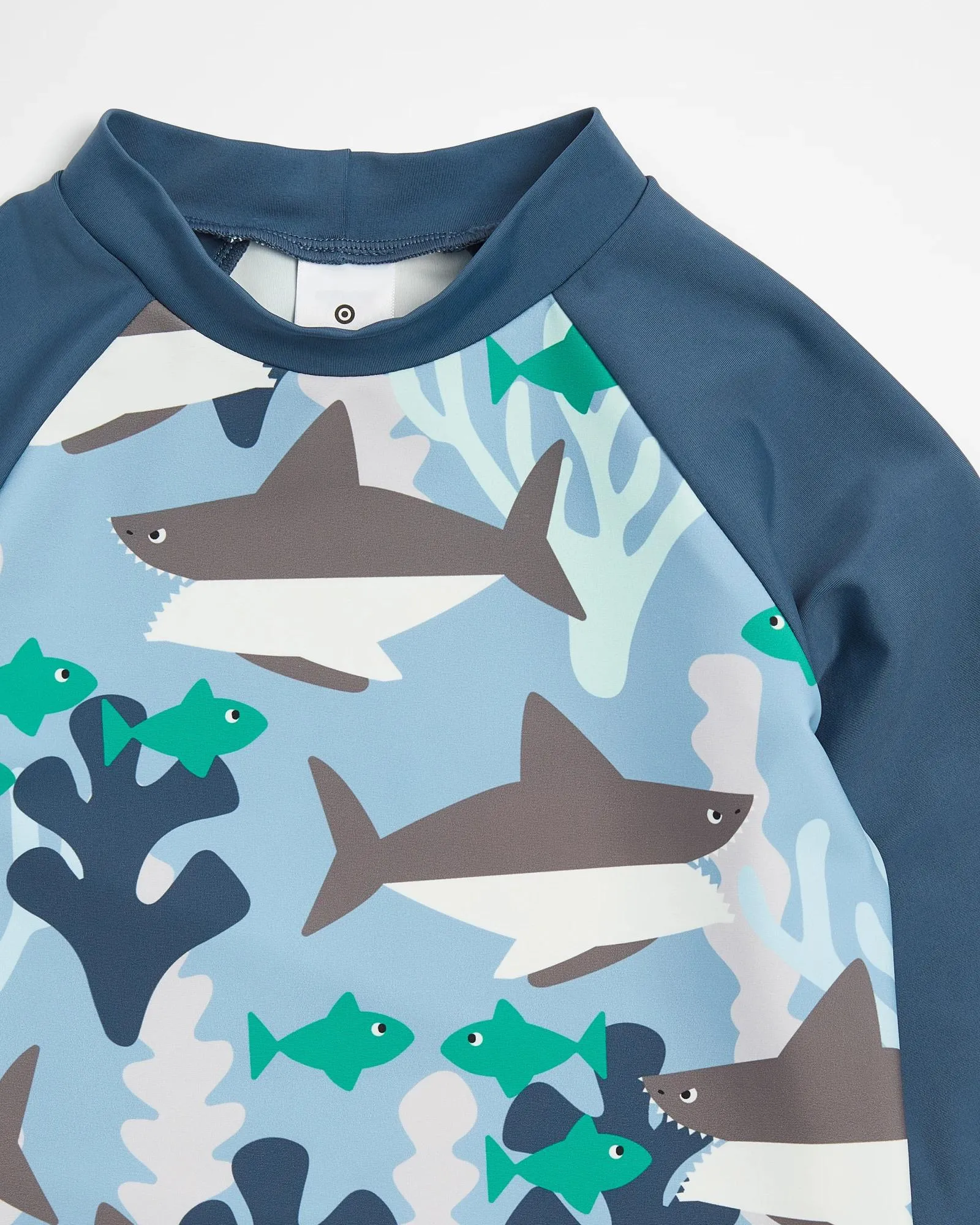 popular  Boys Long Sleeve Shark Swim Rash Vest