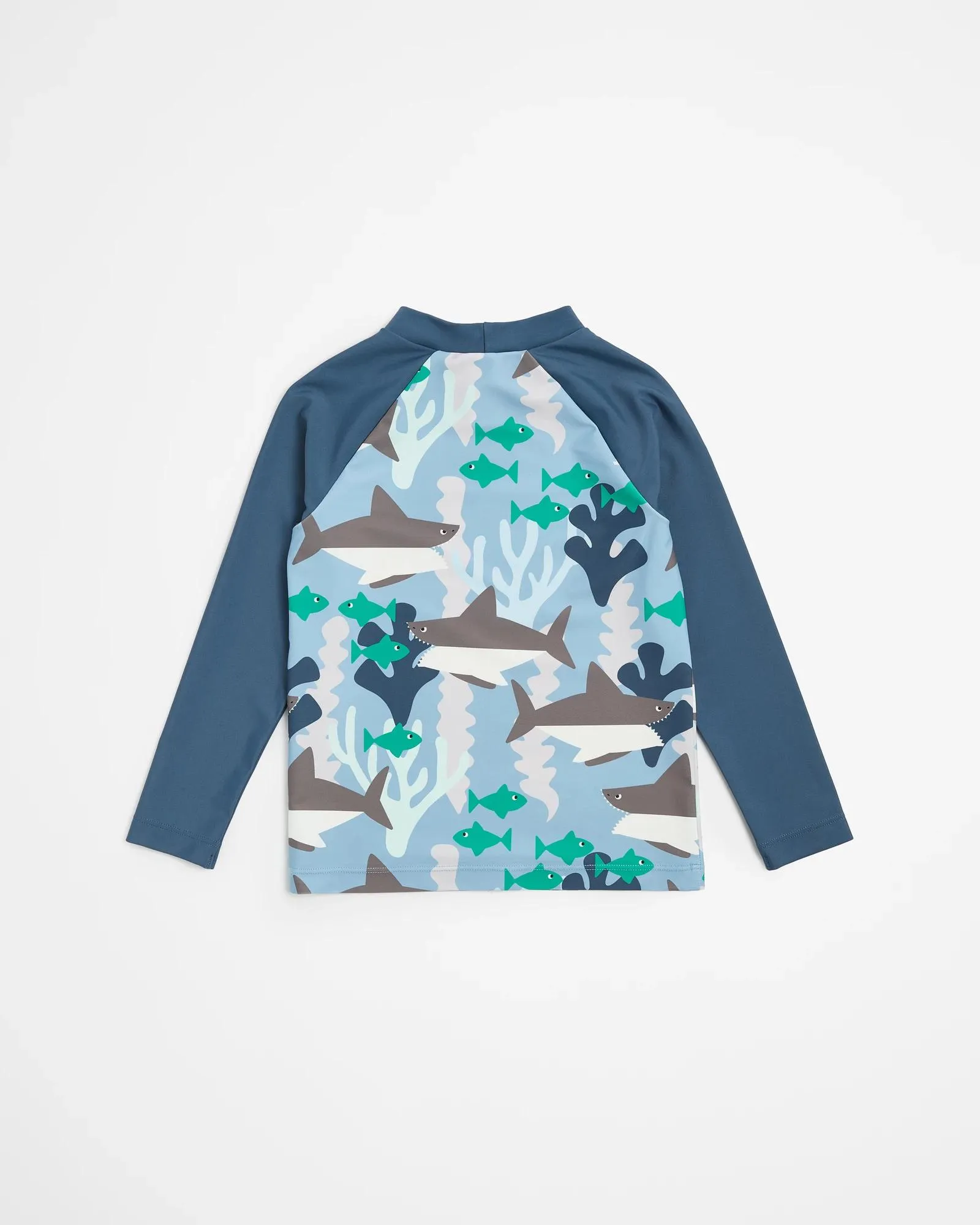 popular  Boys Long Sleeve Shark Swim Rash Vest