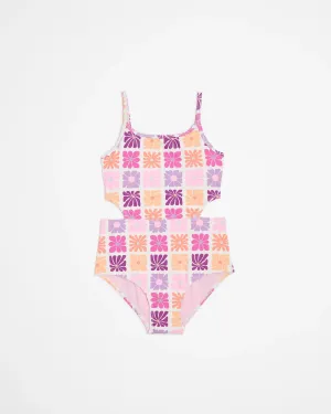 popular  Cut-Out One Piece Print Swimsuit