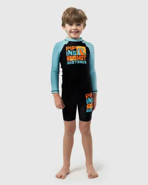 popular  Piping Hot Spliced Swim Rash Vest