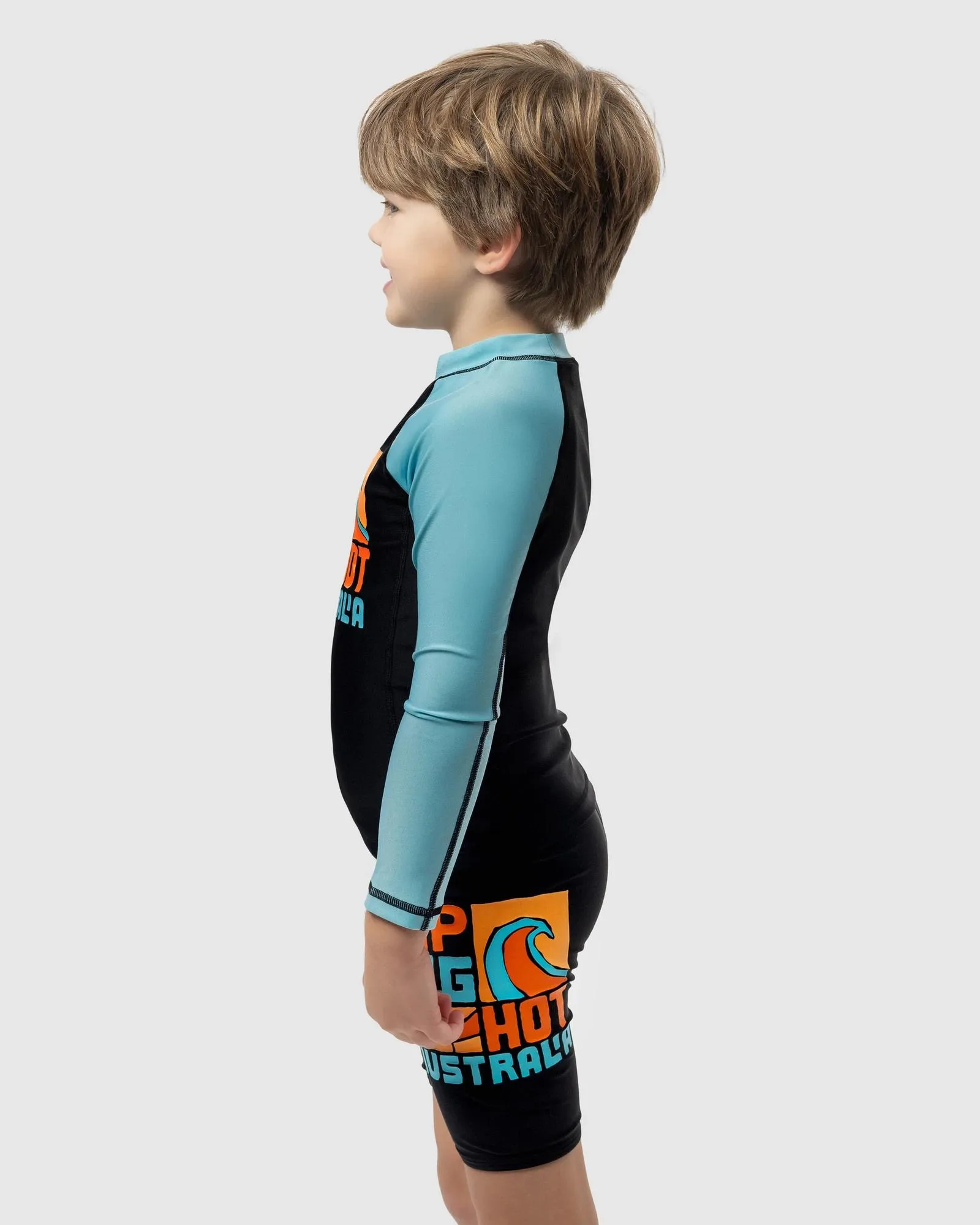 popular  Piping Hot Spliced Swim Rash Vest