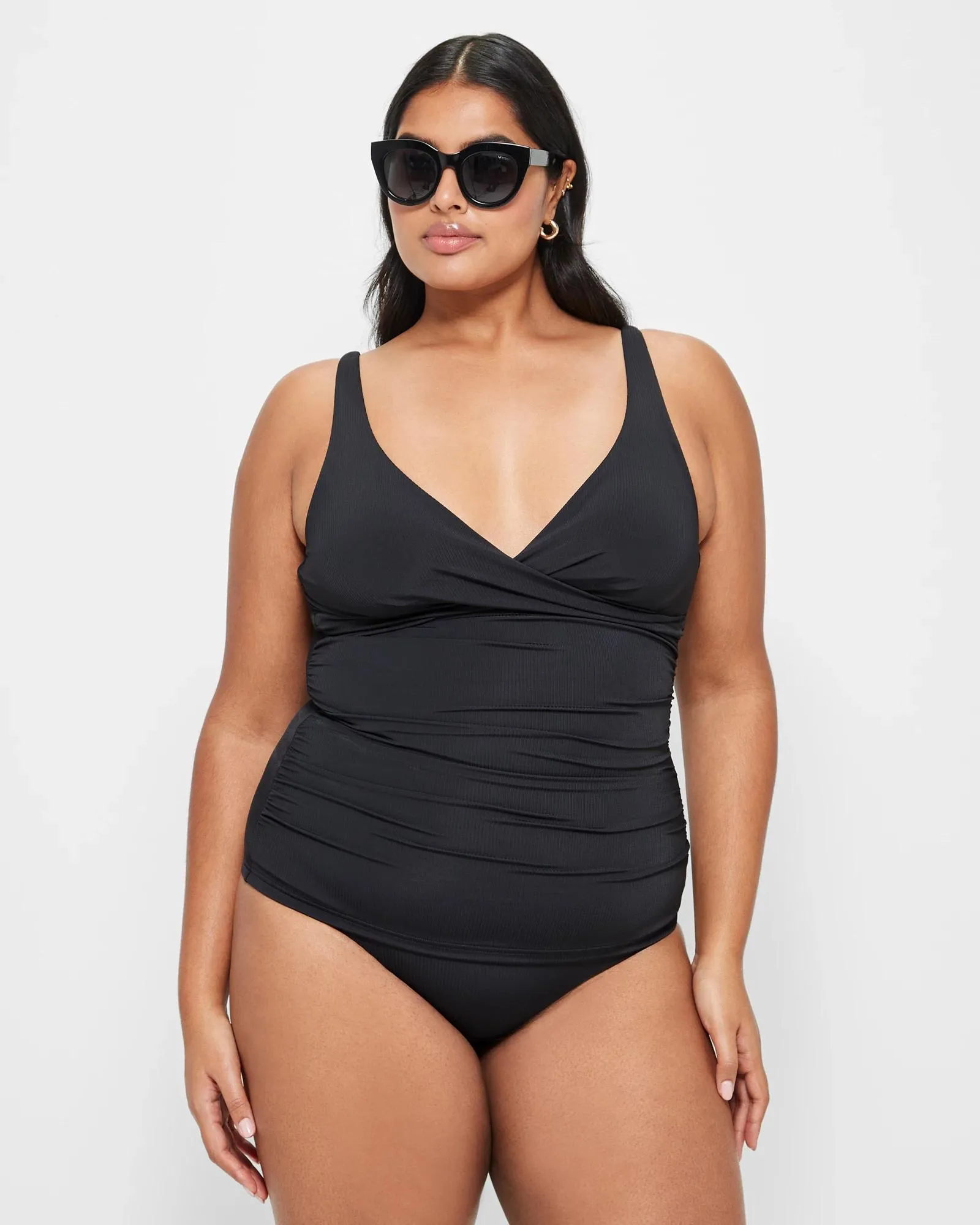 popular  Resort Plunge Tankini Swim Top - Shape Your Body 