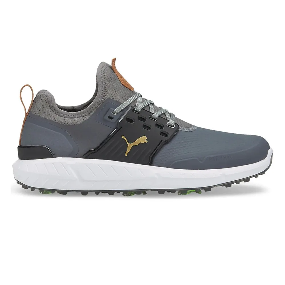 Puma IGNITE ARTICULATE Wide Golf Shoes - Puma Black/Gold/Quiet Shade