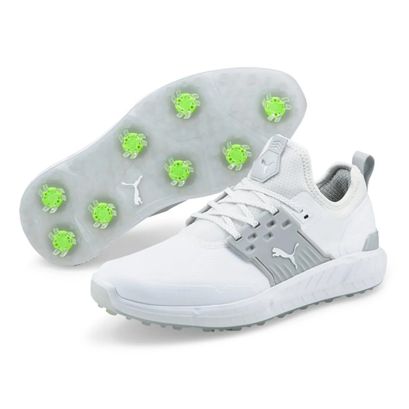 Puma IGNITE ARTICULATE Wide Golf Shoes - Puma White/Puma Silver