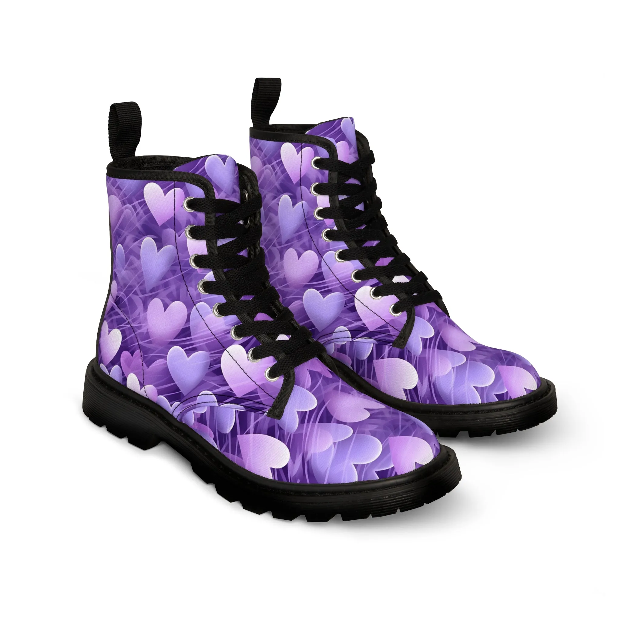 Purple Heart Women's Canvas Boots