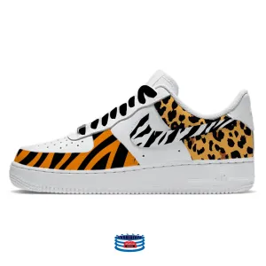 "Jungle" Nike Air Force 1 Low Shoes by Stadium Custom Kicks