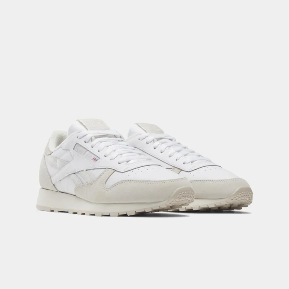 Reebok Footwear Men Classic Leather Shoes WHT/CHALK/STUCCO