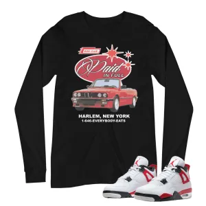 Retro 4 "Red Cement" Paid In Full Long Sleeve Shirt