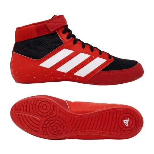 Ringerschuhe ADIDAS Mat Hog 2 - Rot/Schwarz