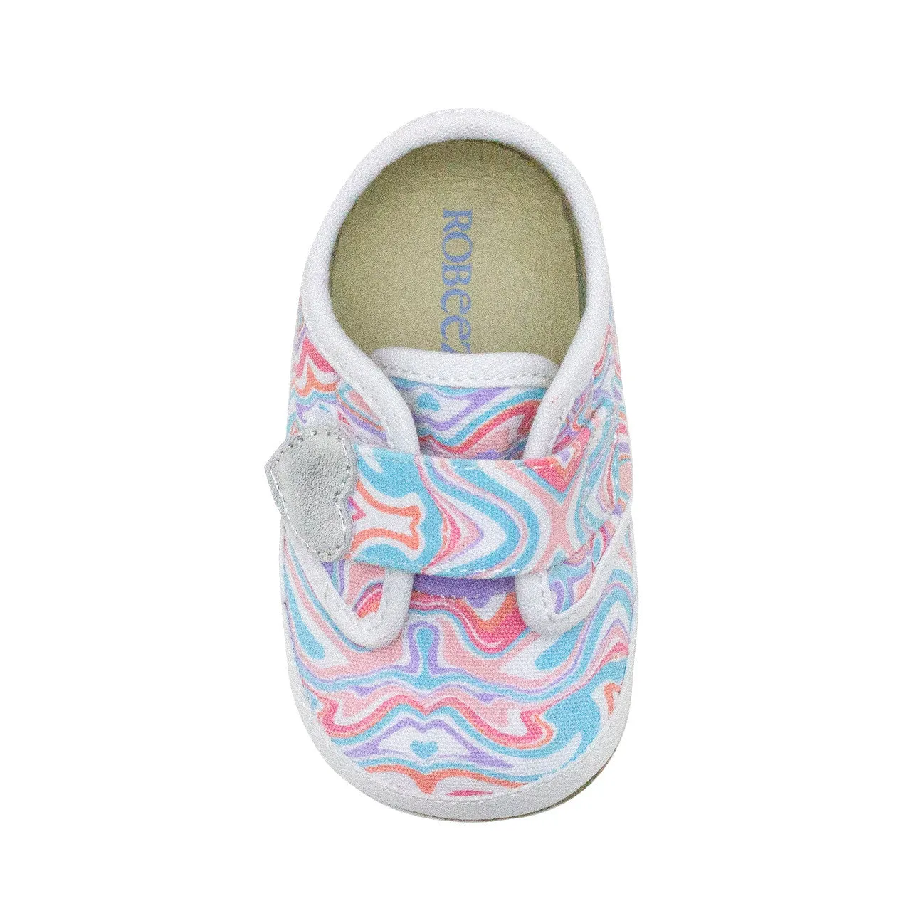 Robeez Swirl Heart First Kicks Color: White