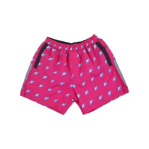 Robot Shark Swim Trunks | Pink