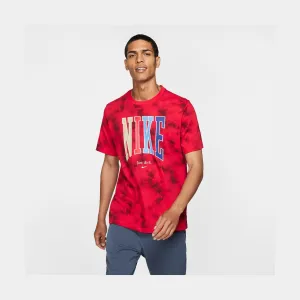 RWB Tie Dye Mens T-Shirt (Red)