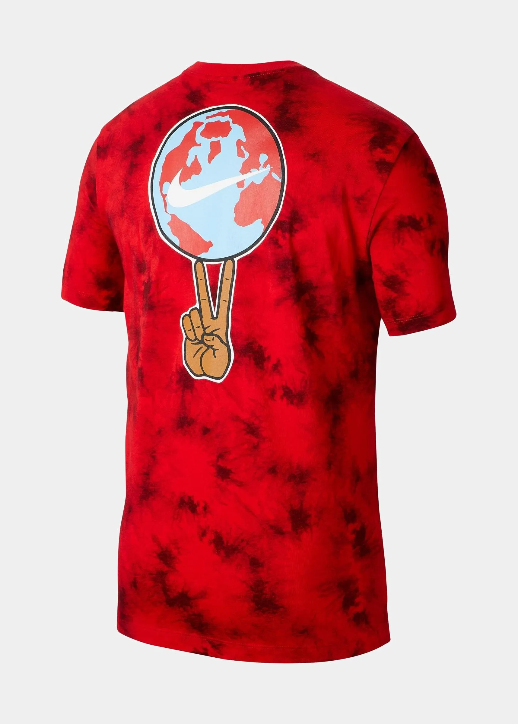 RWB Tie Dye Mens T-Shirt (Red)