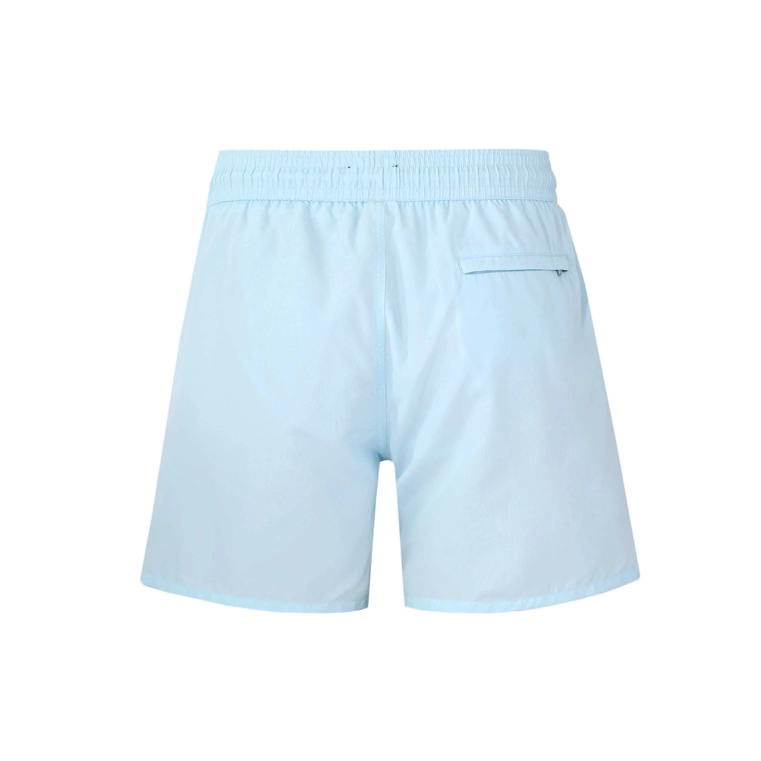 Sandbanks Badge Logo Swim Shorts in Crystal Blue