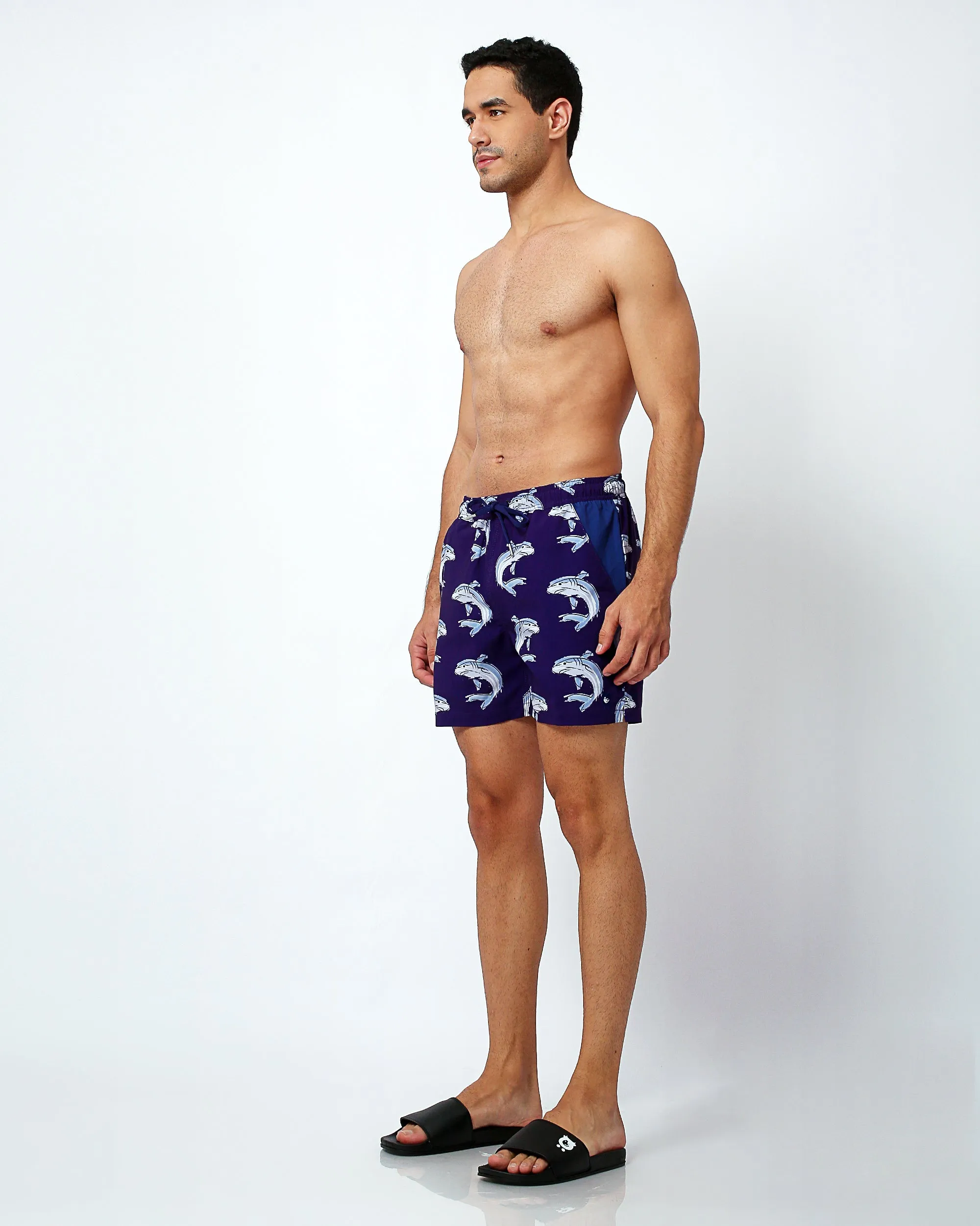 Sharks - Swim Shorts with Waterproof Pocket